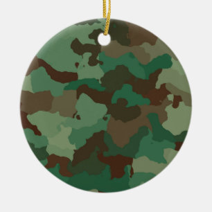 Military Camouflage Pattern (Armed Forces) Ceramic Ornament
