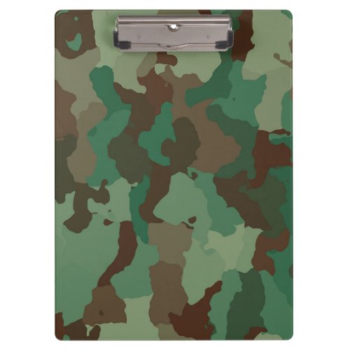Military Camouflage Pattern Armed Forces Clipboard