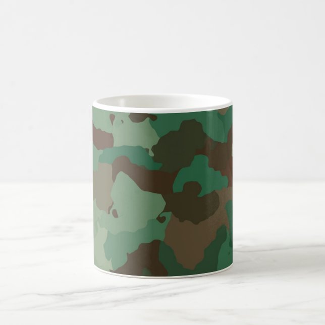 Military Camouflage Pattern (Armed Forces) Coffee Mug (Center)