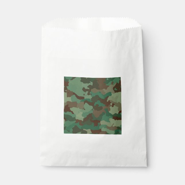 Military Camouflage Pattern (Armed Forces) Favor Bag (Front)