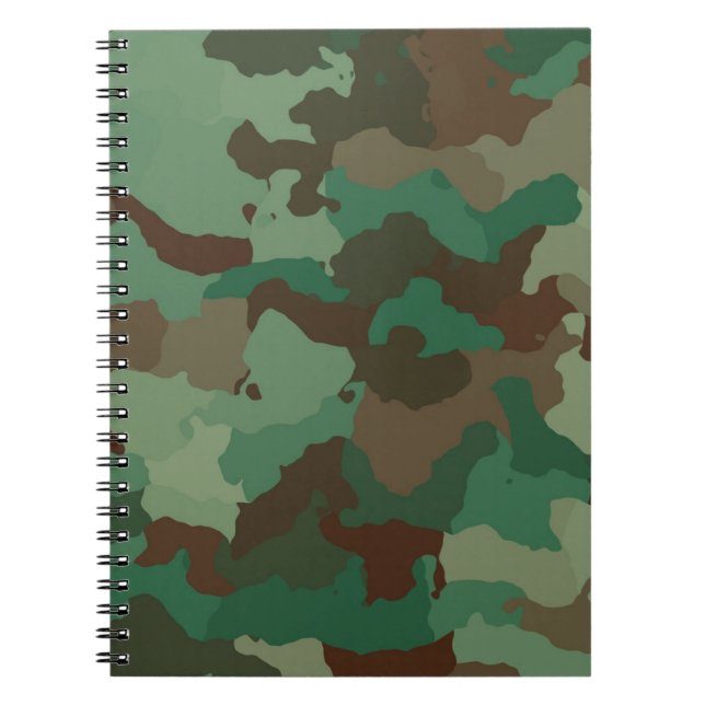 Military Camouflage Pattern (Armed Forces) Notebook (Front)