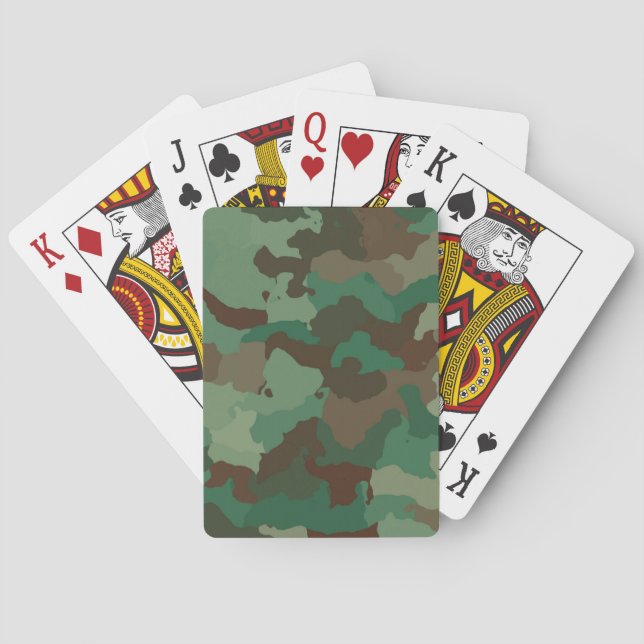 Military Camouflage Pattern (Armed Forces) Poker Cards (Back)