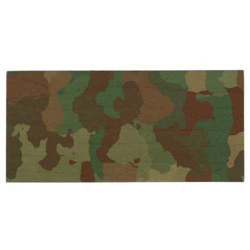 Military Camouflage Pattern Armed Forces Wood Flash Drive