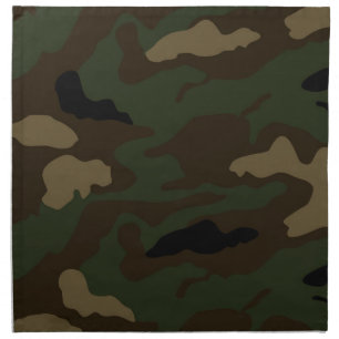 military camouflage pattern cloth napkin