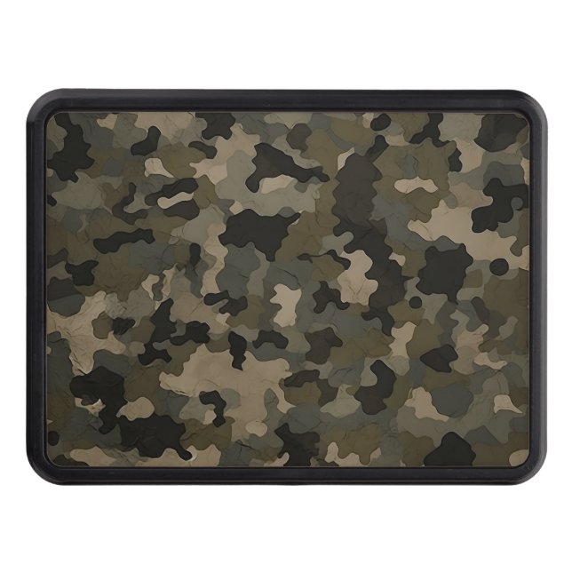 Military camouflage pattern hitch cover (Front)