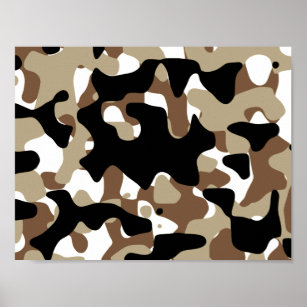 Military Camouflage Pattern Poster