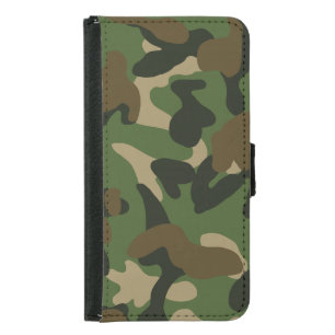 Military Camouflage Pattern Samsung Galaxy S5 Wallet Case