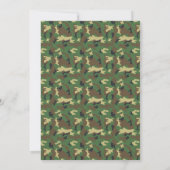 Military Camouflage Pattern Soldier Boy Birthday Invitation (Back)
