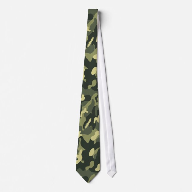 Military Camouflage Pattern Tie (Front)