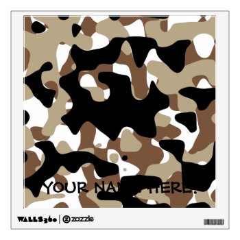 Military Camouflage Pattern Wall Sticker by ARTBRASIL at Zazzle