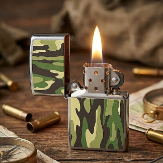 Military Camouflage Personalized Zippo Lighter