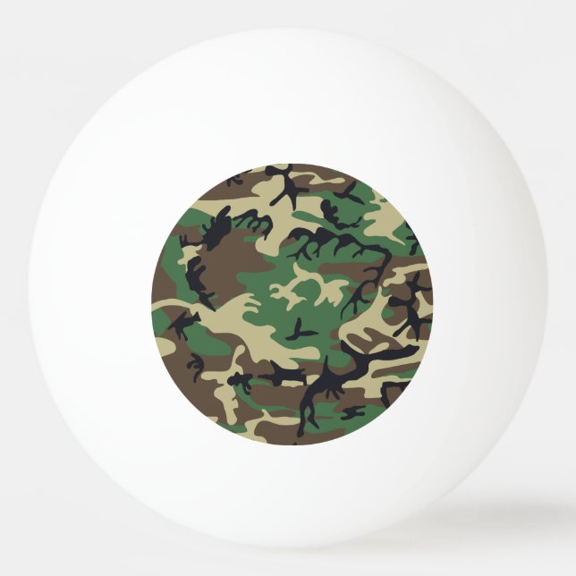 Military Camouflage Ping-Pong Ball (Front)