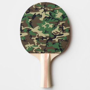 Military Camouflage Ping Pong Paddle