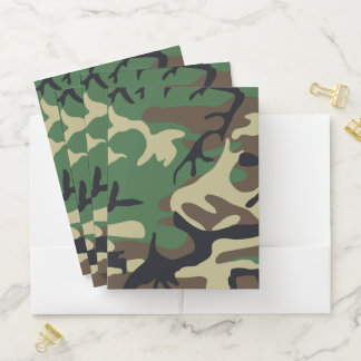Military Camouflage Pocket Folder