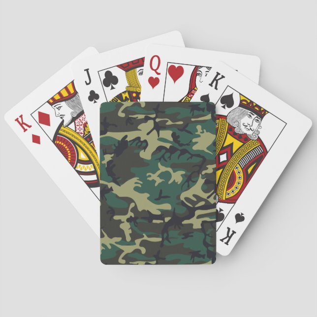 Military Camouflage Poker Cards (Back)