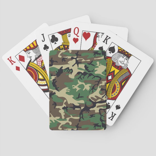 Military Camouflage Poker Cards (Back)