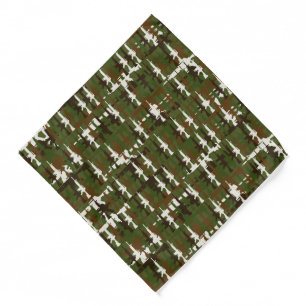 Military Camouflage Rifles GI Style Cool Camo Gun Bandana