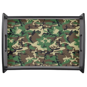 Military Camouflage Serving Tray by the_little_gift_shop at Zazzle