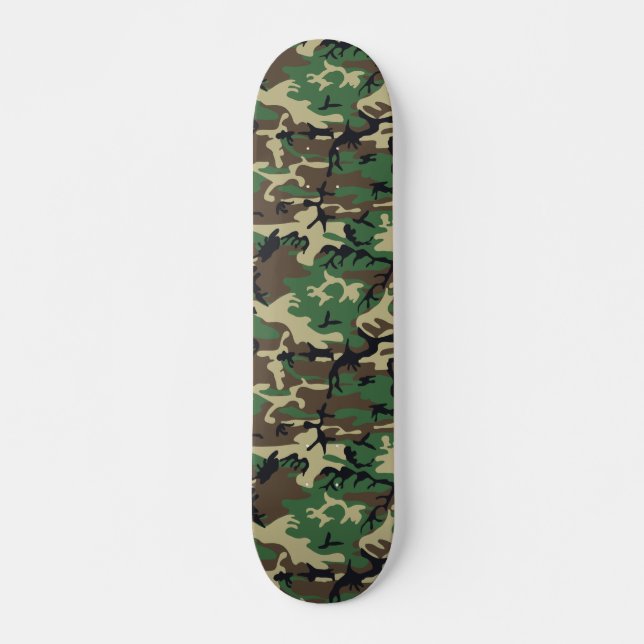 Military Camouflage Skateboard (Front)