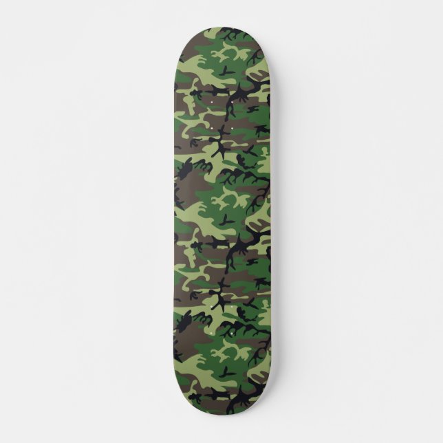 Military Camouflage Skateboard Deck (Front)