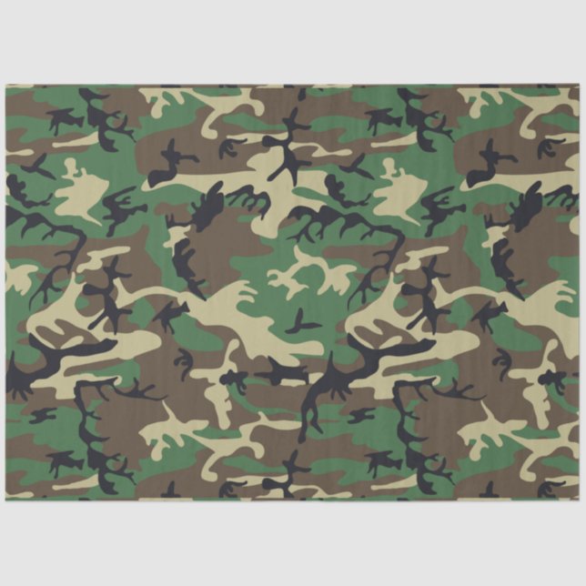 Military Camouflage Tissue Paper (Front)