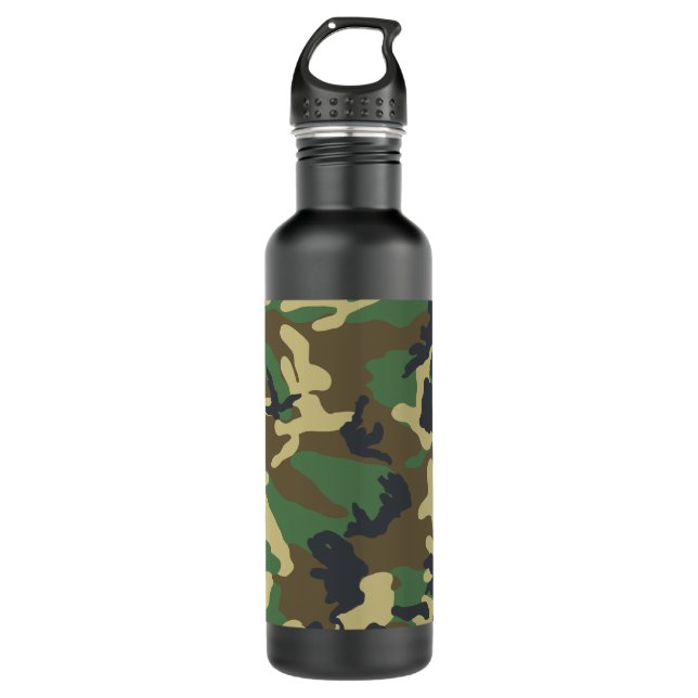 Military Camouflage Water Bottle (Front)