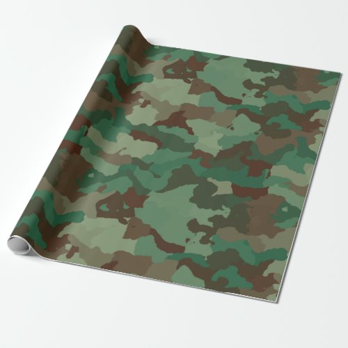 military camouflage wrapping paper