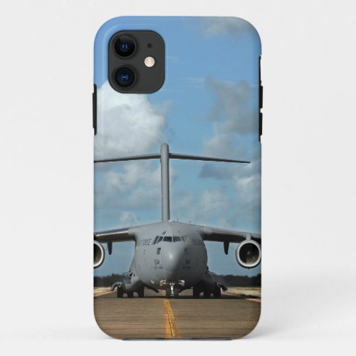 Military cargo plane landing iPhone 11 case