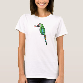 Military Cartoon Macaw Parrot Bird Love T-Shirt