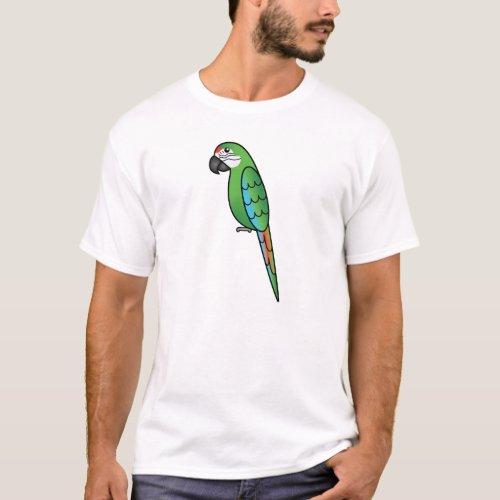 Military Cartoon Macaw Parrot Bird T_Shirt