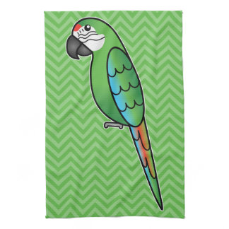 Military Cartoon Macaw Parrot Bird Towel