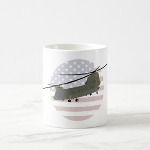Military CH-47 Chinook Helicopter Coffee Mug