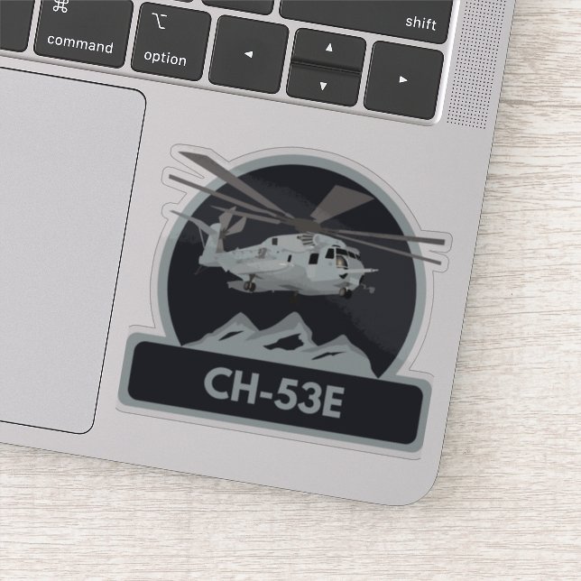 Military CH-53E Helicopter Sticker (Detail)