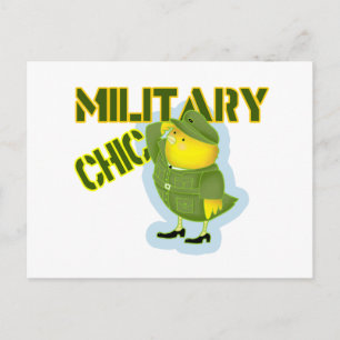 Military Chic Postcard
