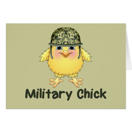 Military Chick Cards (Front Horizontal)