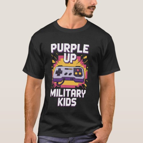 Military Child Awareness Purple Up For Military Bo T-Shirt