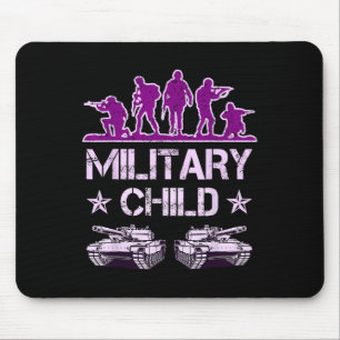 Military Child Month For Kids Purple Up Camo Milit Mouse Pad