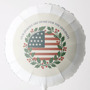 Military Christmas Balloon Our Heroes Home