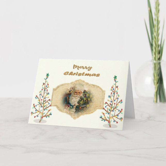 Military Christmas for Husband Victorian Design Card (Front)