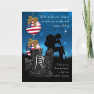 Military Christmas Greeting Card With Pride at Zazzle