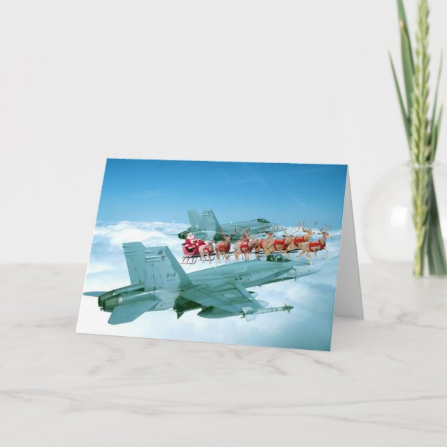 Military Christmas Heart Holiday Card (Front)