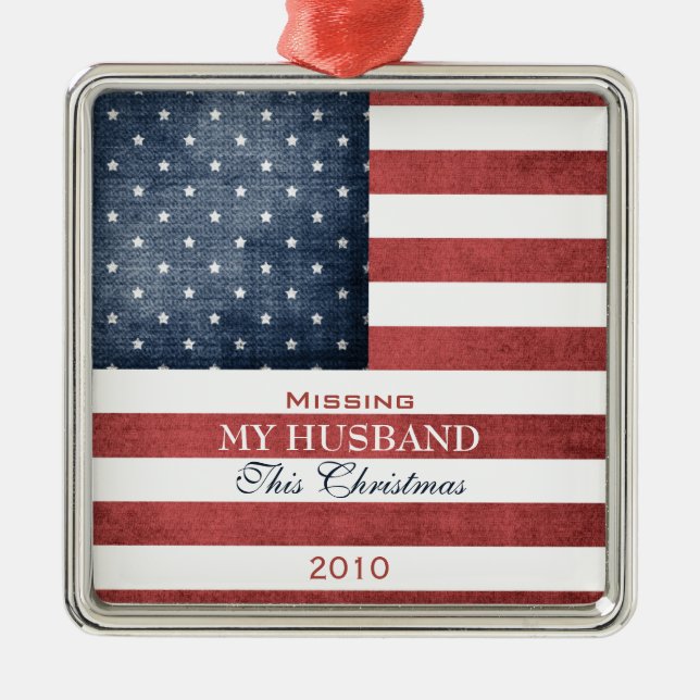 Military Christmas Metal Ornament (Front)