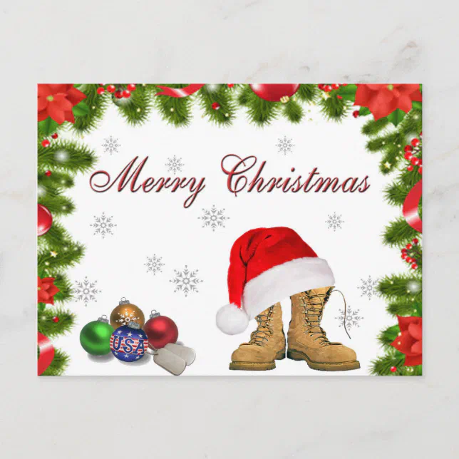 Military Christmas Postcard | Zazzle