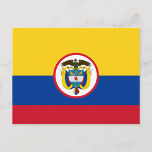 Military Colombia, Colombia flag Postcard