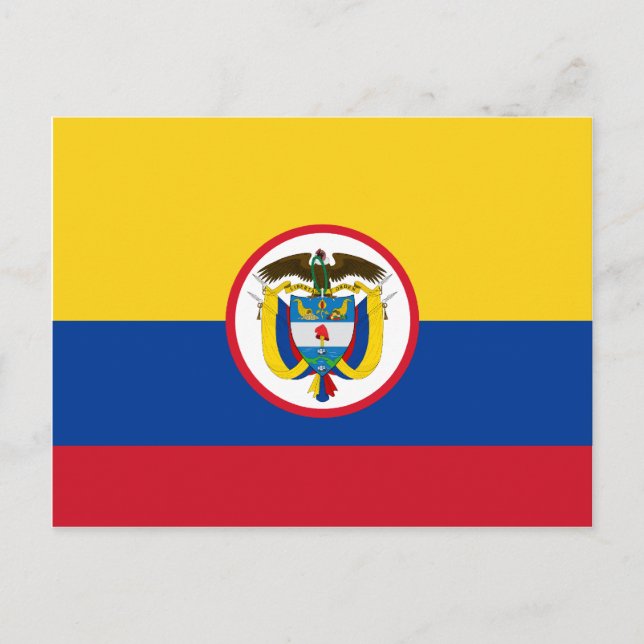 Military Colombia, Colombia flag Postcard (Front)