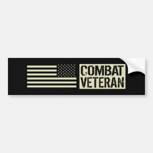 Military Combat Veteran Bumper Sticker