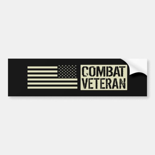 Military Combat Veteran Bumper Sticker