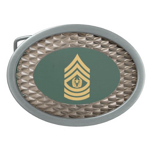 Military Command Sergeant Major Buckle Oval Belt Buckle