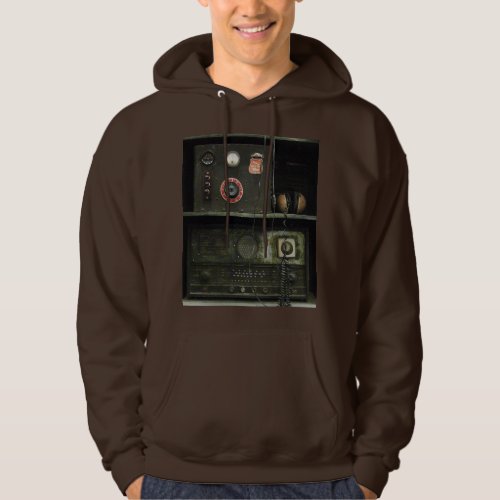 Military Comms Vintage Radio Equipment Hoodie