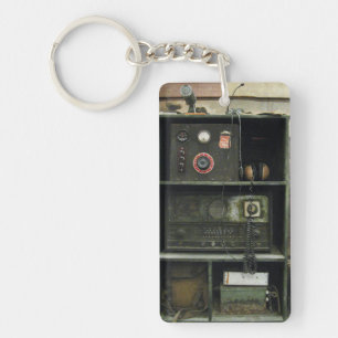 Military Comms Vintage Radio Equipment Keychain
